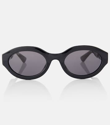 Minimal GG oval sunglasses | Gucci