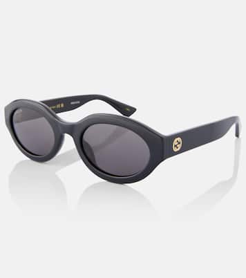 Minimal GG oval sunglasses | Gucci