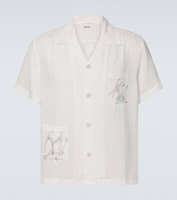 Skiers linen bowling shirt | Bode