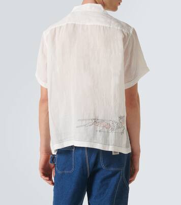 Skiers linen bowling shirt | Bode