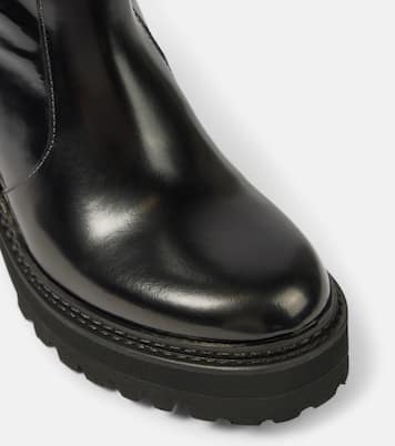New Ring 60 leather knee-high boots | See By Chloé