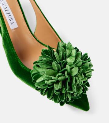 Escarpins Couturier Sling 65 en velours | Aquazzura