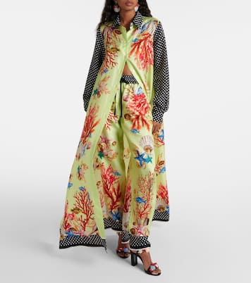 Capri printed silk satin shirt dress | Dolce&Gabbana