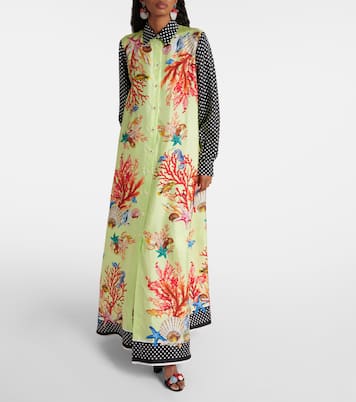 Capri printed silk satin shirt dress | Dolce&Gabbana