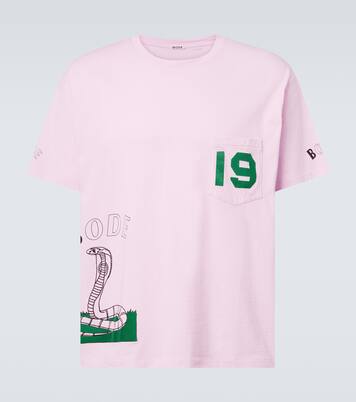 T-shirt Cobra imprimé en coton | Bode