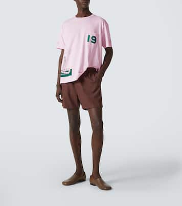 T-shirt Cobra imprimé en coton | Bode