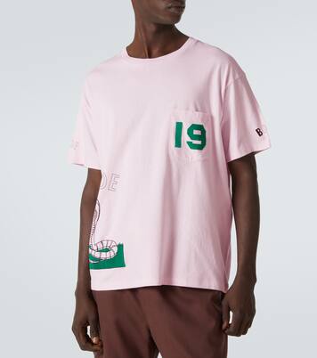 T-shirt Cobra imprimé en coton | Bode