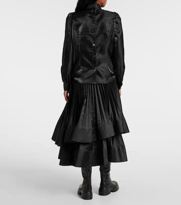 Hemd aus Satin | Noir Kei Ninomiya