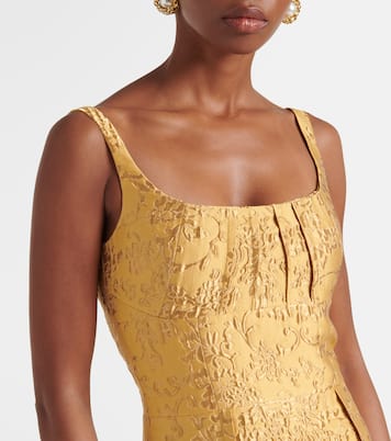 Robe longue Sharon à fleurs | Emilia Wickstead