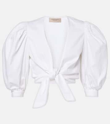 Cropped-Top aus einem Baumwollgemisch | Adriana Degreas