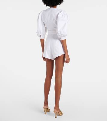 Cropped-Top aus einem Baumwollgemisch | Adriana Degreas