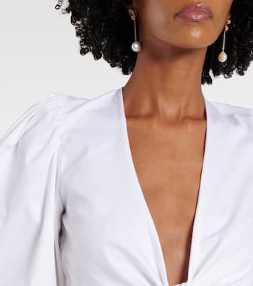 Cropped-Top aus einem Baumwollgemisch | Adriana Degreas