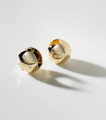 Orecchini Glow Galaxy in oro giallo kt con diamanti | Ileana Makri