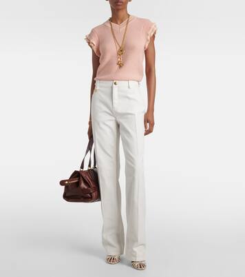 Ruffled wool top | Chloé