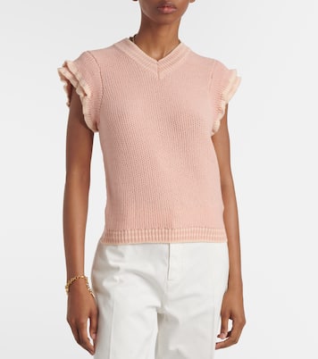 Ruffled wool top | Chloé
