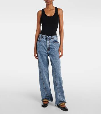 Embellished patent leather ballet flats | Alaïa