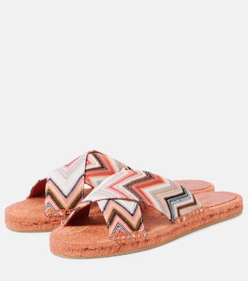 Espadrille-Sandalen Harlow aus Häkelstrick | Missoni