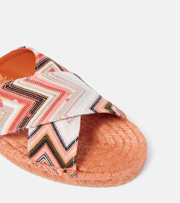 Espadrille-Sandalen Harlow aus Häkelstrick | Missoni