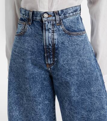 High-rise barrel-leg jeans | Alaïa
