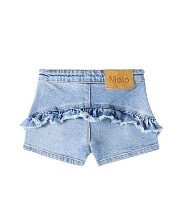 Agnetha ruffled denim shorts | Molo