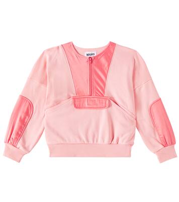 Malissa cotton jersey half-zip sweatshirt | Molo