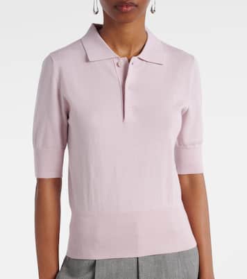 Polohemd N°351 Park aus Baumwolle und Kaschmir | Extreme Cashmere