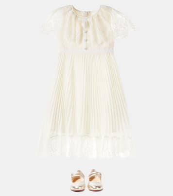 Kleid aus Chiffon und Spitze | Self-Portrait Kids