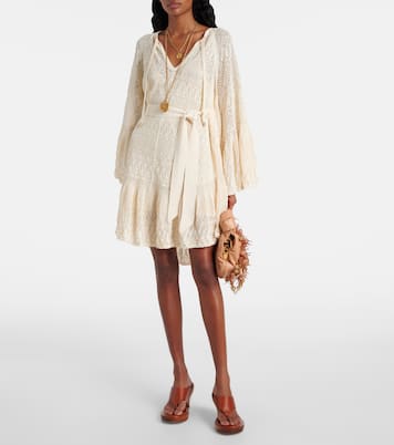 Coco gathered lace minidress | Zimmermann