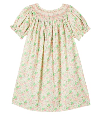 Vestido Jarah de algodón floral fruncido | Bonpoint