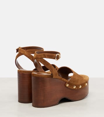 Sandales à plateau en daim | Gianvito Rossi