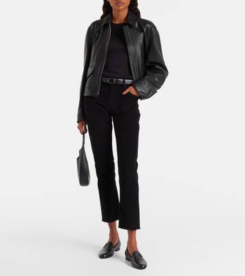 Jean slim Ex Boyfriend à taille mi-haute en velours côtelé | AG Jeans