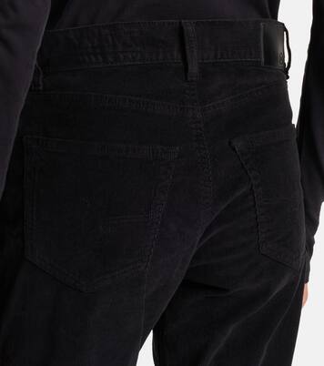 Jean slim Ex Boyfriend à taille mi-haute en velours côtelé | AG Jeans