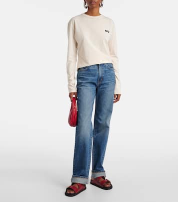 High-Rise Straight Jeans London Turn Up | Slvrlake