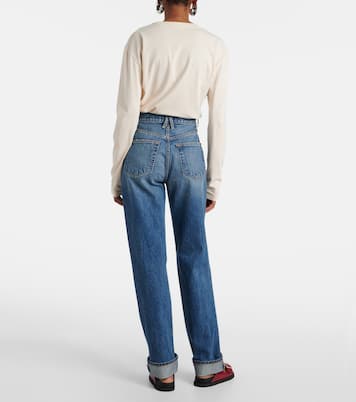 High-Rise Straight Jeans London Turn Up | Slvrlake