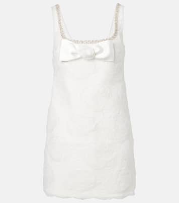 Minikleid aus Tüll mit Kristallen | Self-Portrait