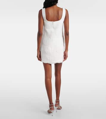 Minikleid aus Tüll mit Kristallen | Self-Portrait