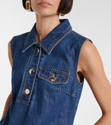 Minikleid aus Denim | Self-Portrait