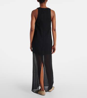 Semi-sheer cotton and silk maxi dress | Toteme