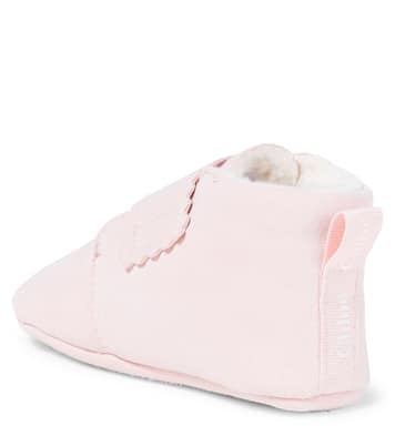 Baby scalloped suede booties | Chloé Kids