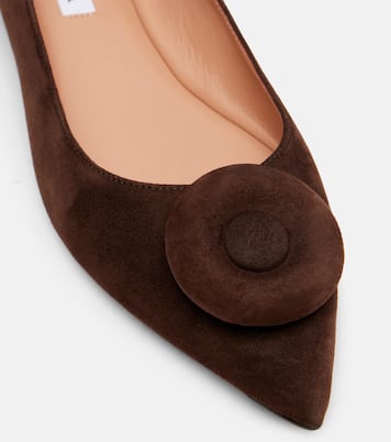 Ballerinas Hoop aus Veloursleder | Aquazzura