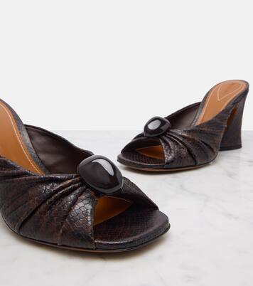 Pantoletten Gleam 85 aus Leder | Zimmermann