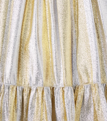 Abito in organza a righe con lamé | Stella McCartney Kids