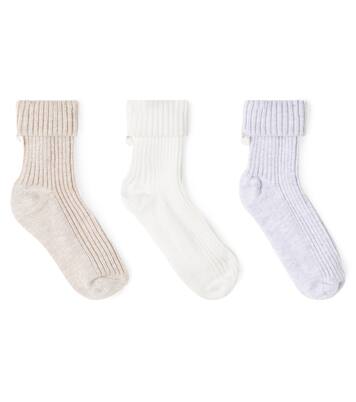 Baby set of 3 ribbed-knit cotton-blend socks | Tartine et Chocolat