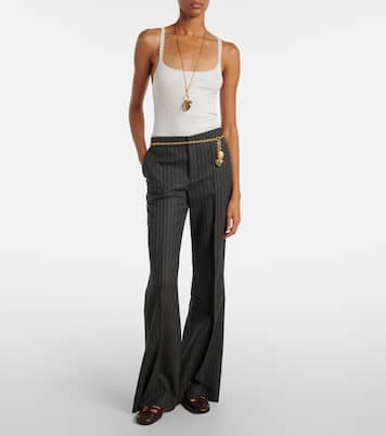 Top aus Baumwolle mit Spitze | Chloé