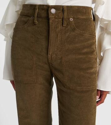 Weite High-Rise-Hose aus Baumwoll-Cord | Veronica Beard