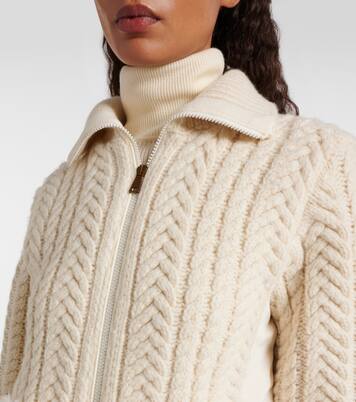 Cable-knit wool-blend cardigan | Moncler