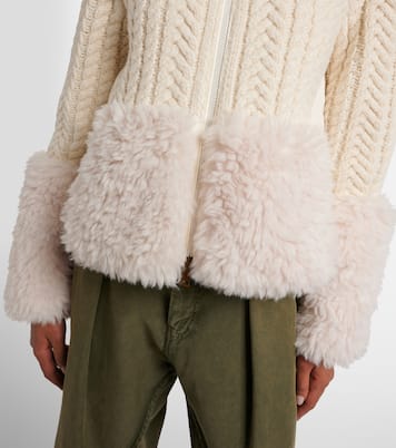 Cable-knit wool-blend cardigan | Moncler