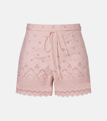 Embroidered cotton shorts | Valentino