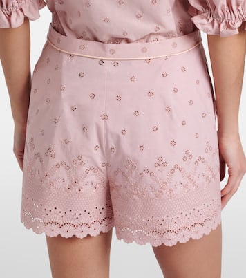 Embroidered cotton shorts | Valentino