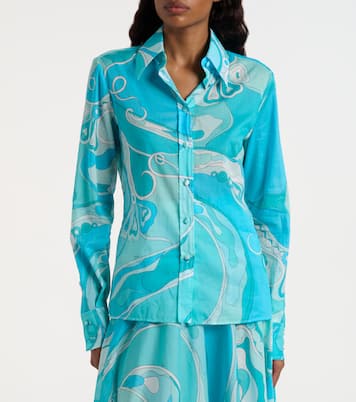 Orchidee cotton shirt | Pucci